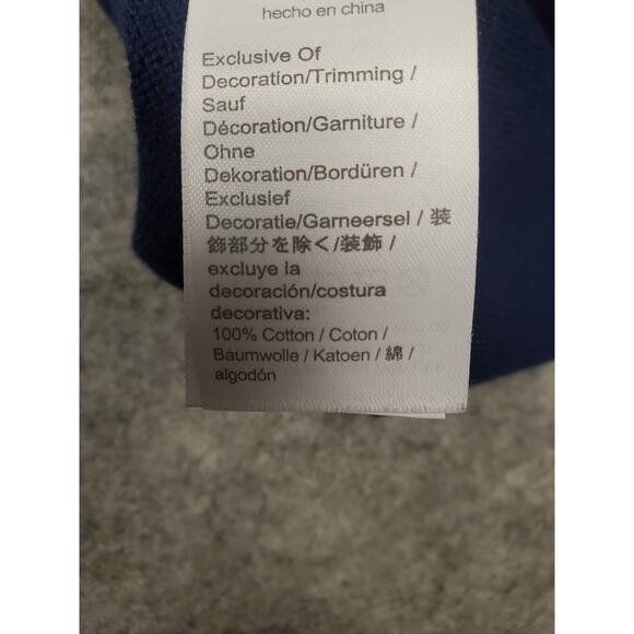 Girls Crewcuts L (10-11) Navy Blue Red Apple Embroidered Sweater - Picture 7 of 7